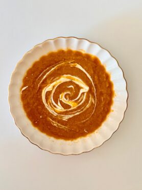 Krémes török vöröslencseleves